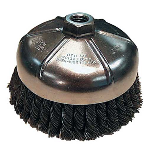 Knot Style Wire Cup Brush - 2 3/4 In - M10 x 1.25