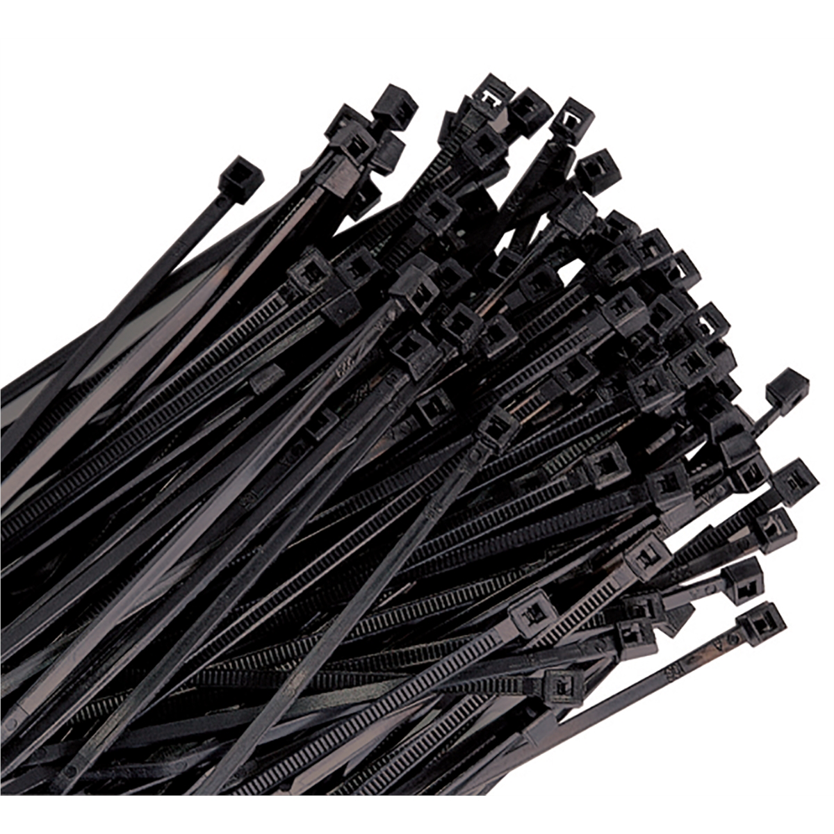 4 In 18 Lb Tensile Nylon Ties - Black - 100/Pk