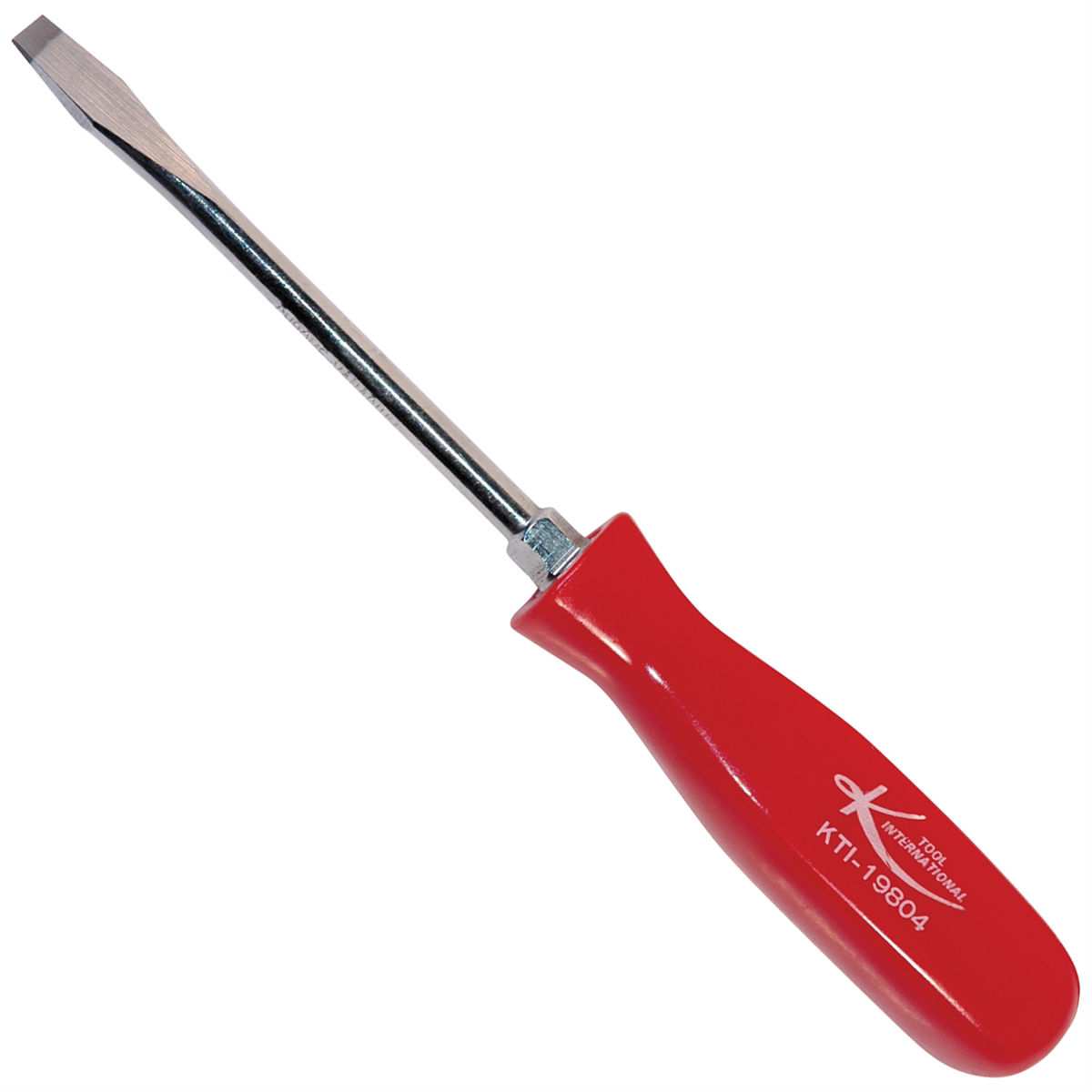 Slotted Screwdriver - 4 In - Red Handle