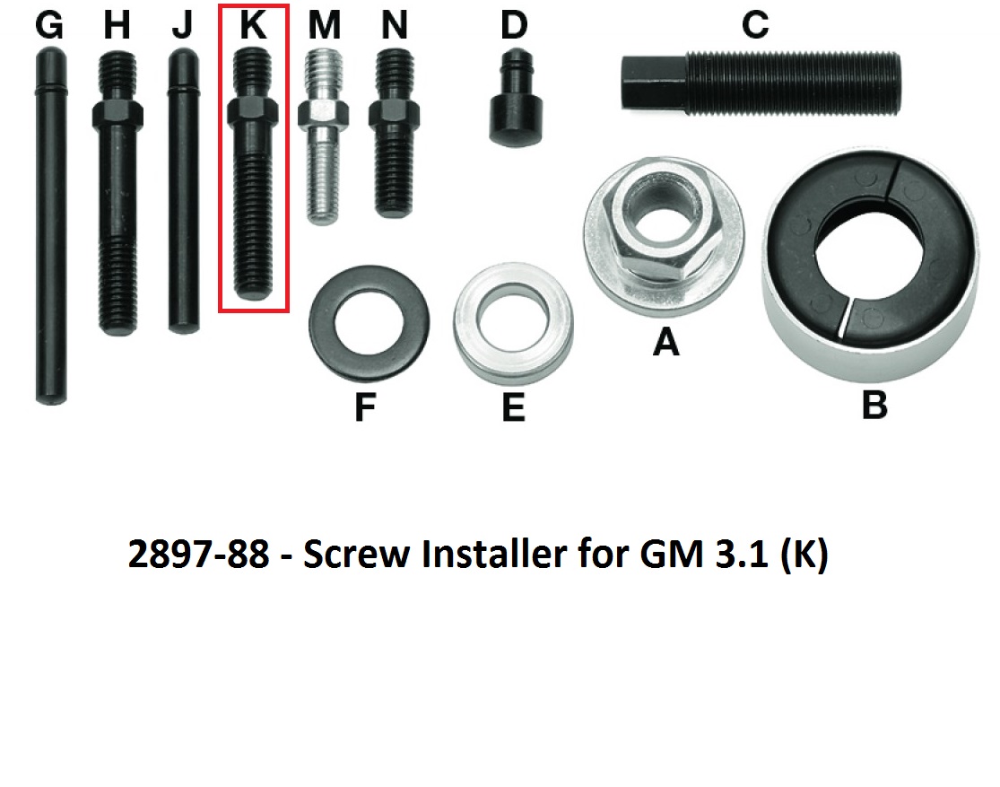 Replacement Screw Installer for GM 3.1 for KD 2897...