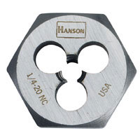 High Carbon Steel Rethreading Die - 1/2 In 13 NC - 5/Pk