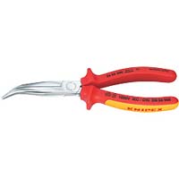 2626-8 Snipe Nose Side Cutting Pliers (1000V) - 40? Bent Jaw 26