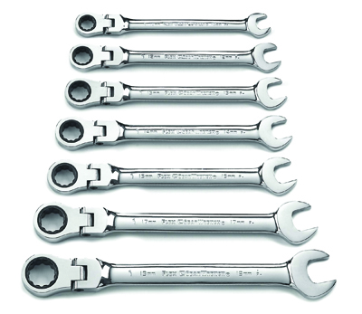 Metric Flex Head GearWrench Set - 7-Pc