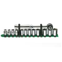 3/8 In Dr Metric Palm Control Socket Set - 13-Pc