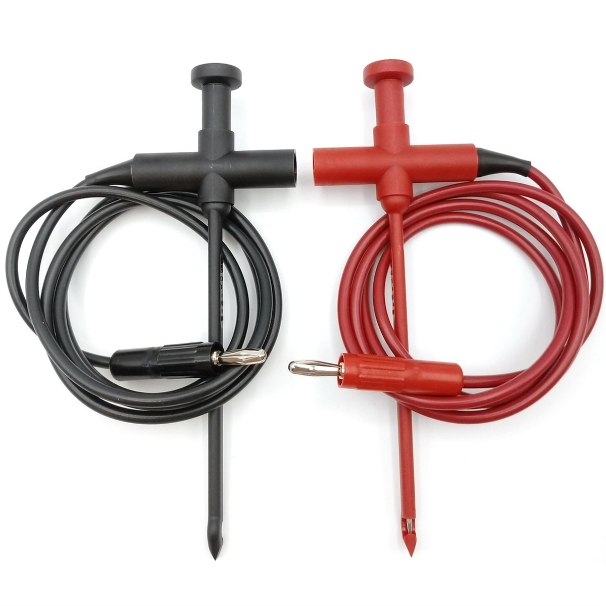 Banana Plug Insulation Piercing Test Hook - Red /