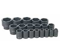 1/2 In Dr SAE Impact Socket Set - 19-Pc