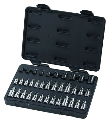 36 Pc. Master TORX(R) Set with HEX Bit Sockets 1/4", 3/8" & 1/2"