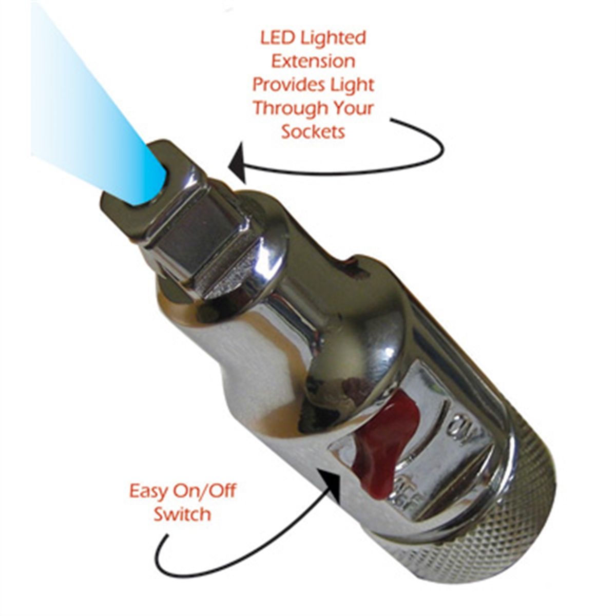 1/2" x 3/8" Dr Lighted Ext