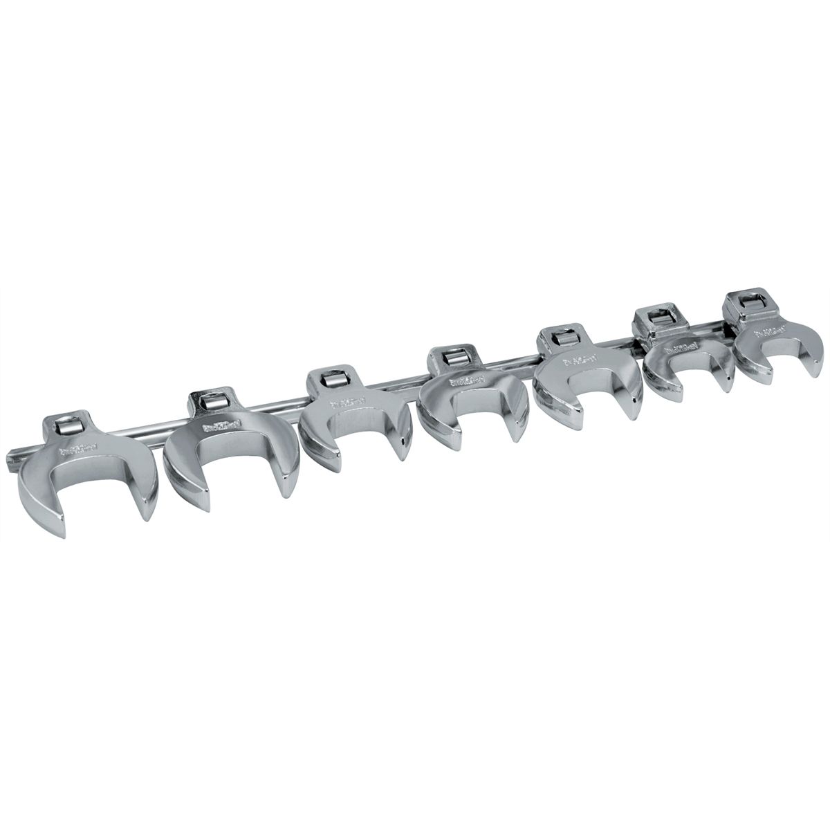 7 Piece 1/2" Drive Open End Crowfoot Wrench Set