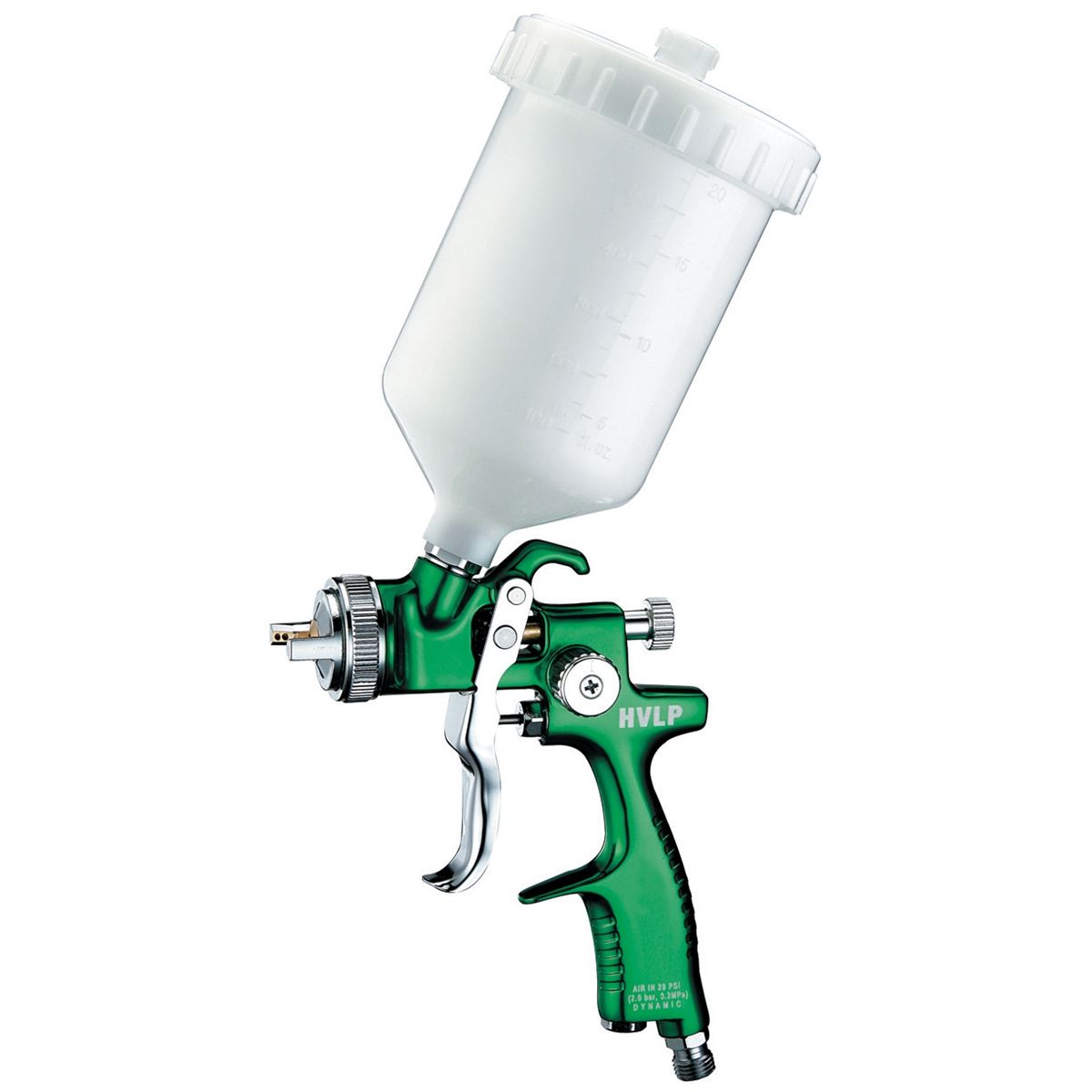 EuroTech Forged HVLP Spray Gun 1.3mm Nozzle & Plastic Cup