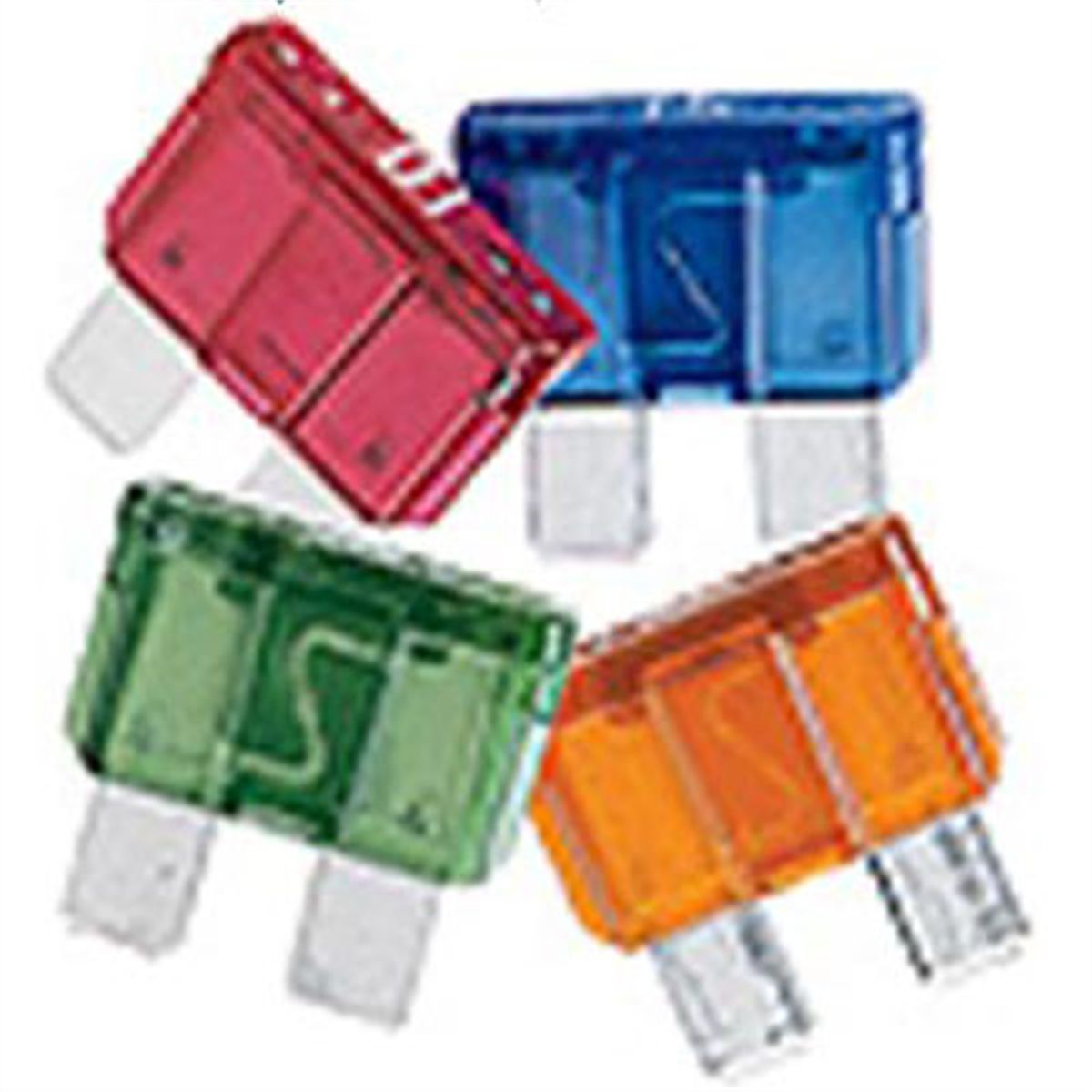 15 Amp Fast Acting Blade Fuse, Blue 25 Pack