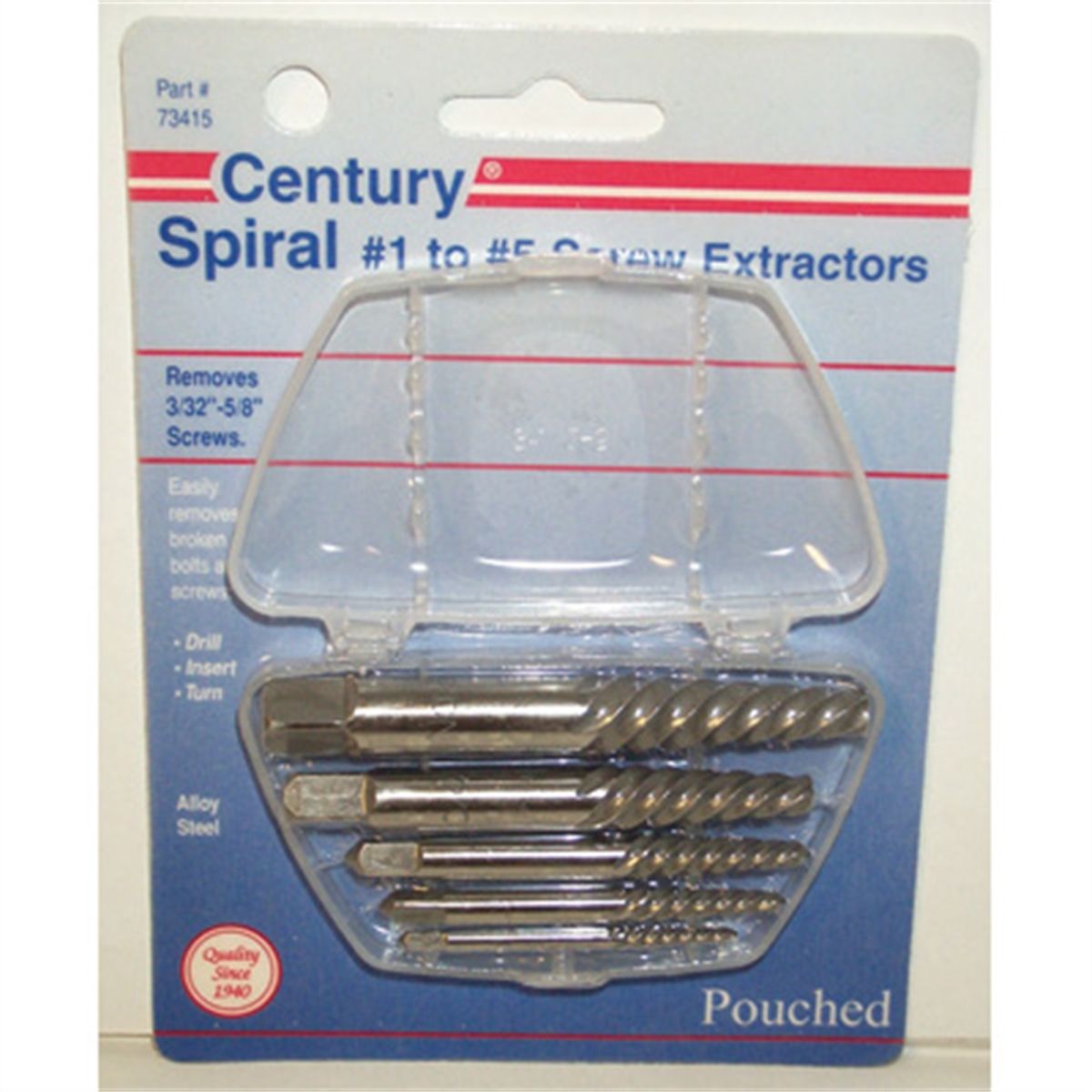 5 PC SET SP SCREW EXT CD