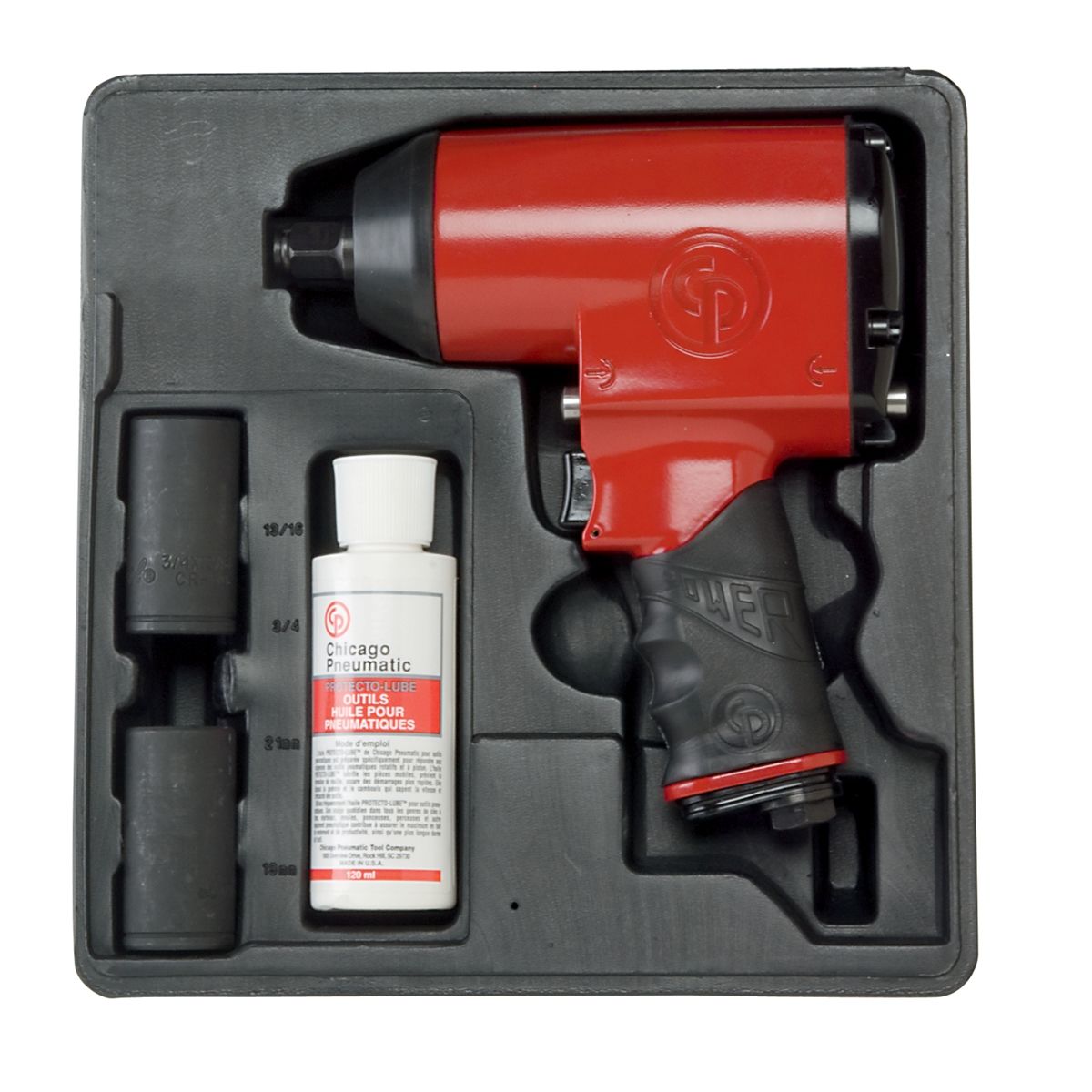 1/2 In Drive air Impact Wrench Kit CPT749K w/Sockets