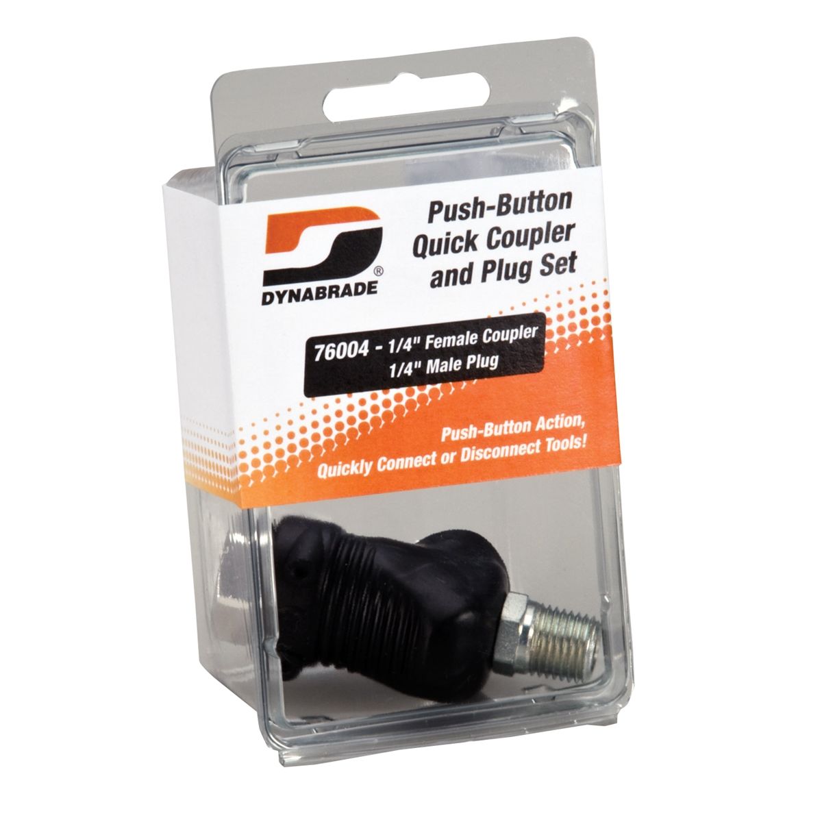 Push-Button Coupler /Plug Set (see-through pkg.)