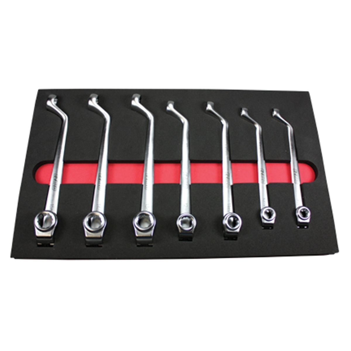 7 Piece 75 Degree Offset Metric Double Boxed Wrench Set