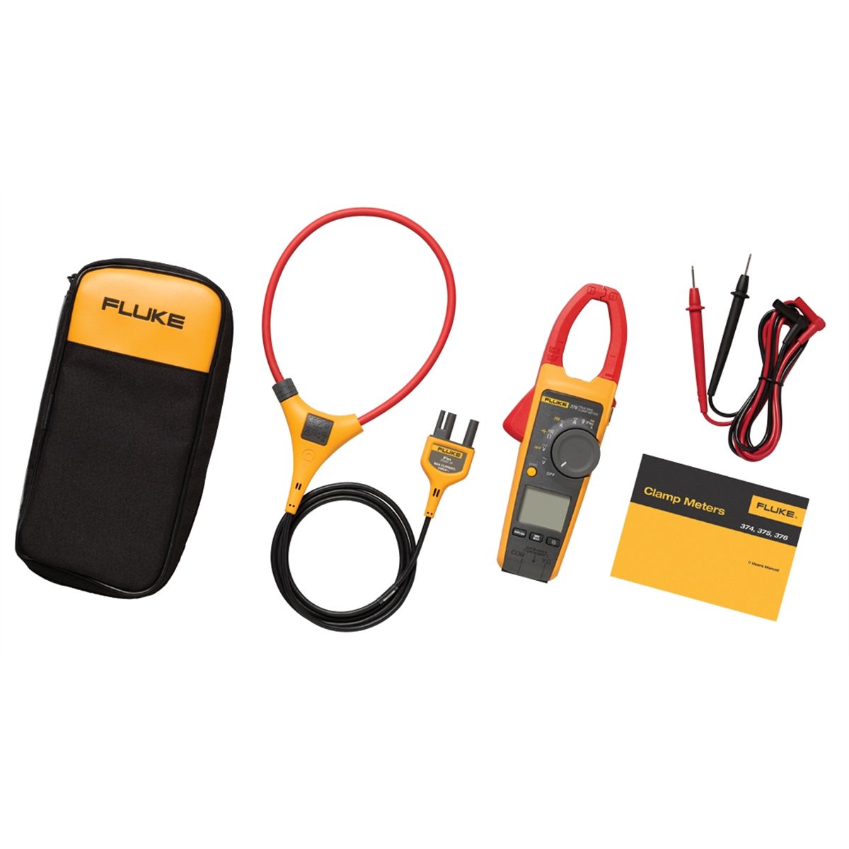 True-RMS AC/DC Clamp Meter with iFlex FLU376