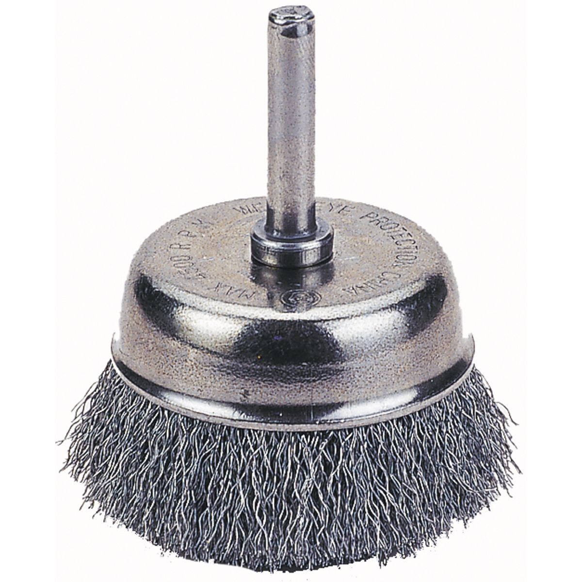 CUP BRUSH 1-1/2" CRIMPED WIRE