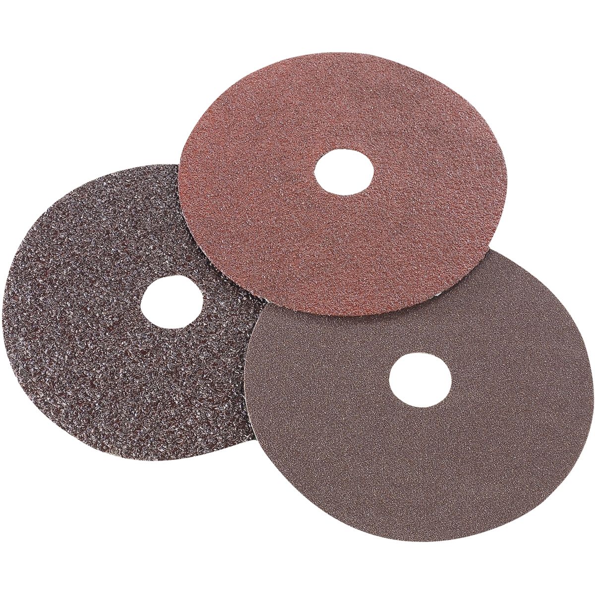 Resin Fibre Sanding Discs 7" x 7/8" 24 Grit 3 Pk