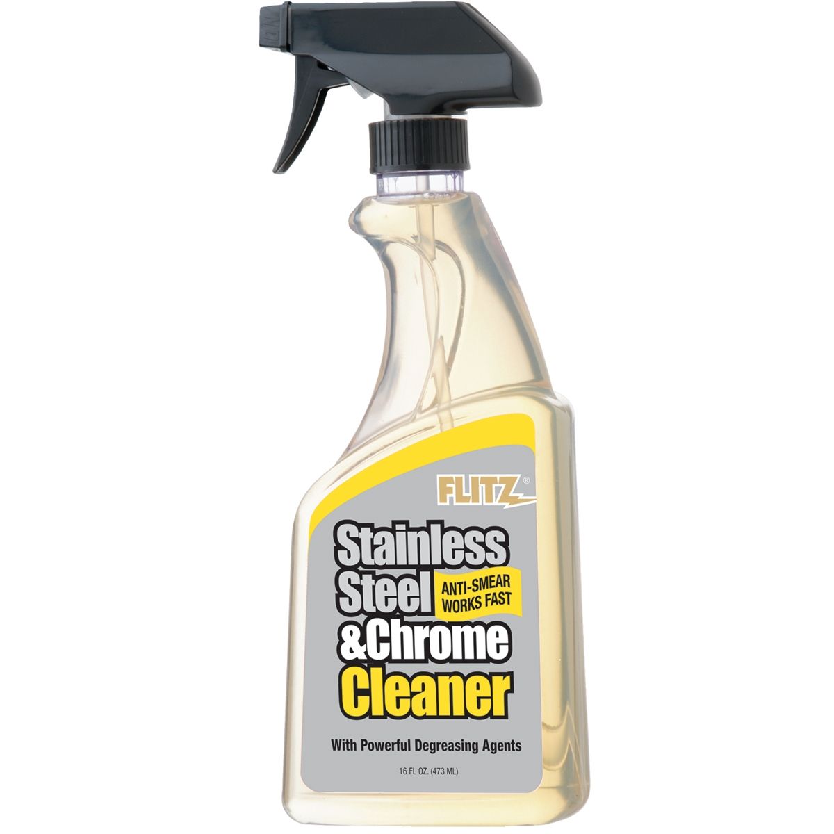 Stainless Steel and Chrome Cleaner with Degreasing Agents