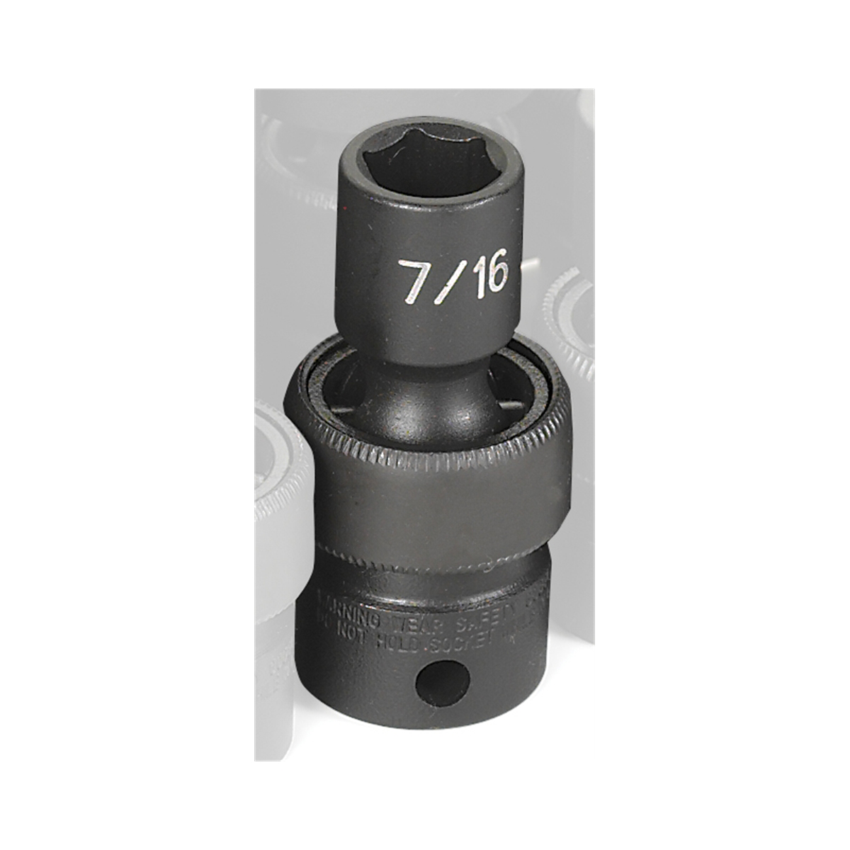 3/8 Inch SAE Standard Universal Impact Swivel Socket 7/16 Inch