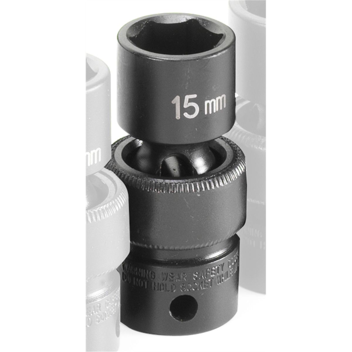 3/8 Inch Drive Standard Universal Impact Swivel Socket 15mm