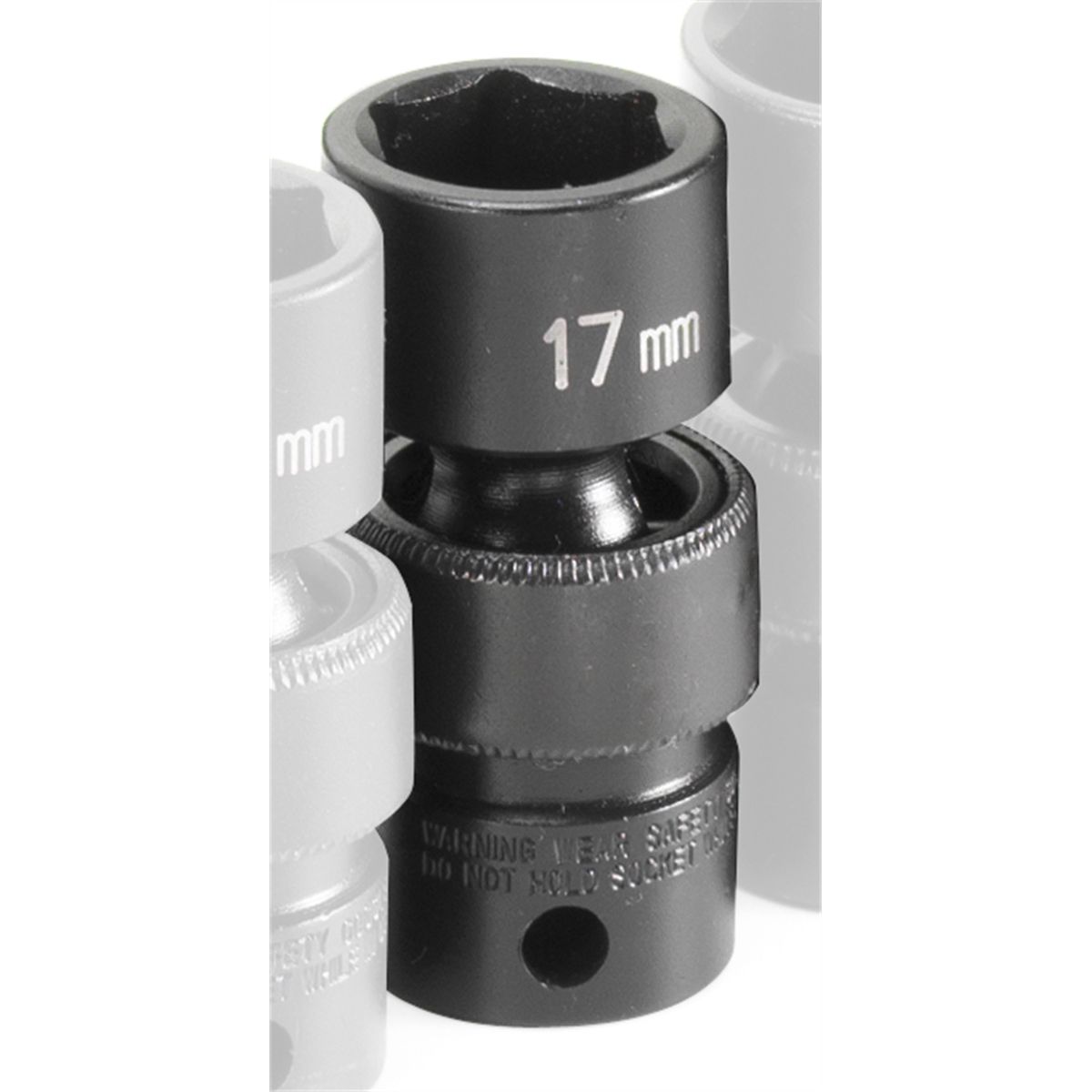 3/8 Inch Standard Universal Impact Swivel Socket 17mm