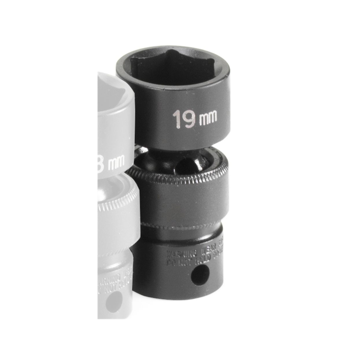 3/8 Inch Standard Universal Impact Swivel Socket 19mm