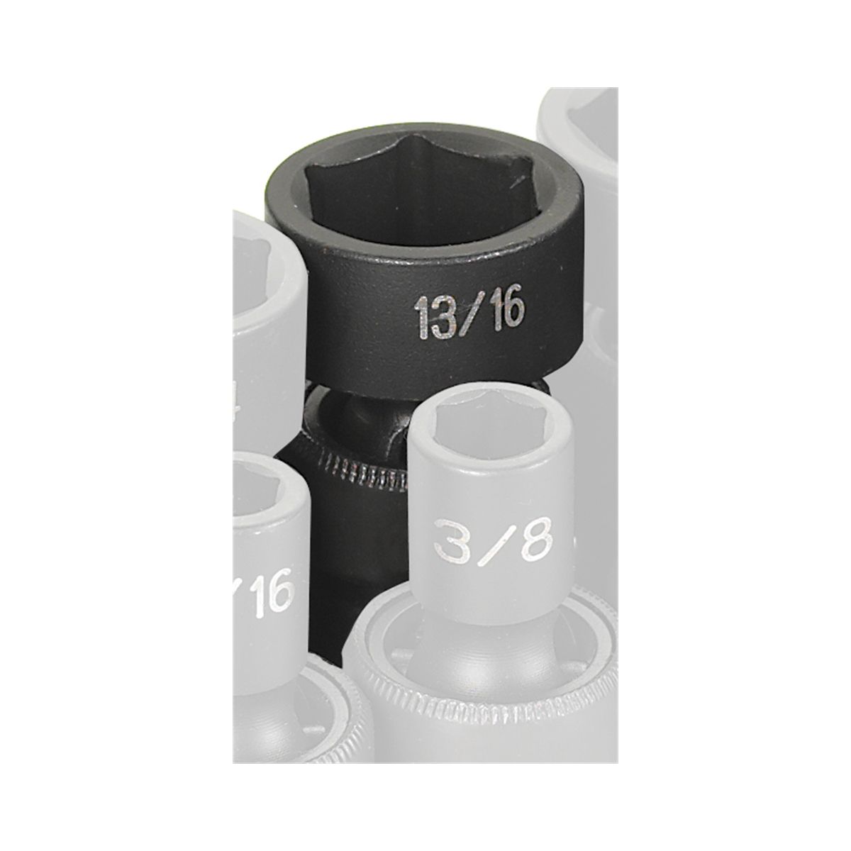 3/8 Inch SAE Standard Universal Impact Swivel Socket 13/16 Inch