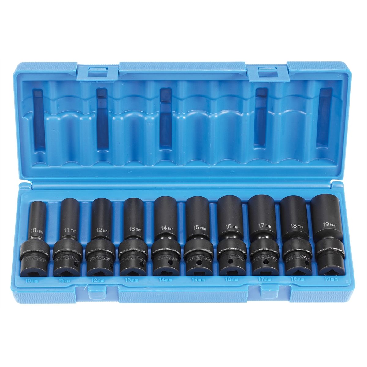 3/8'' Drive Deep Length Metric Universal Set - 10-Pc