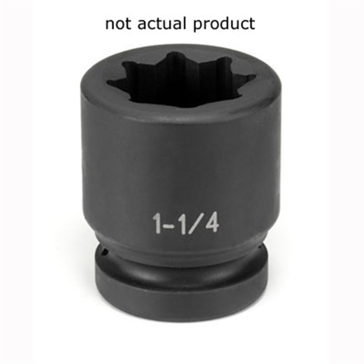 1 In Drive 8 Pt Double Square/Railroad Std Impact Socket - 1-11/