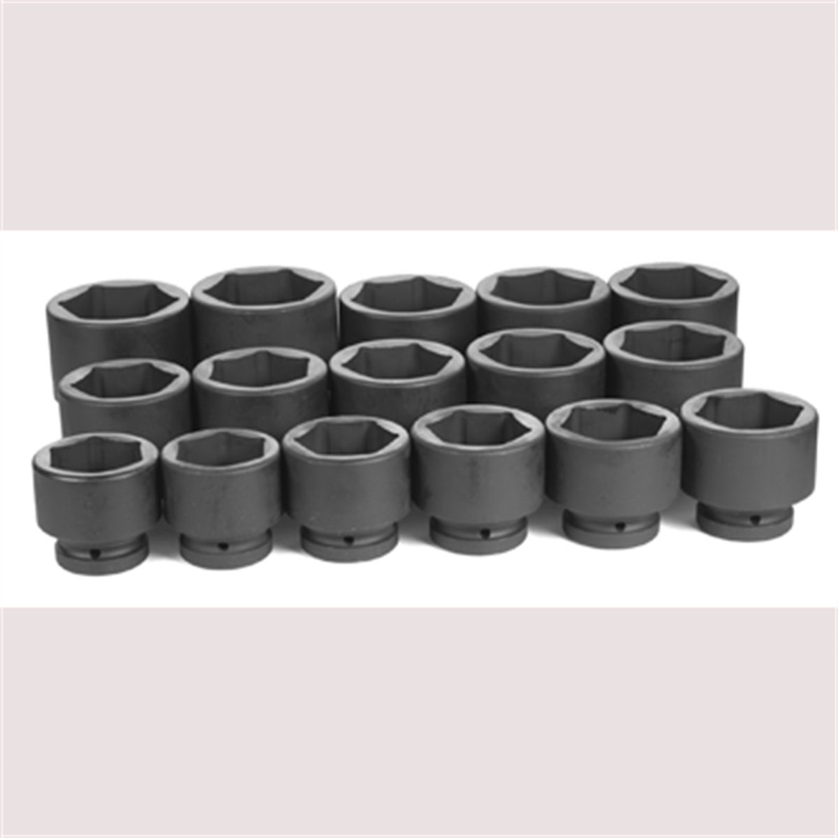 1 In Dr Std Fractional 6 Pt Impact Socket Set - 16-Pc