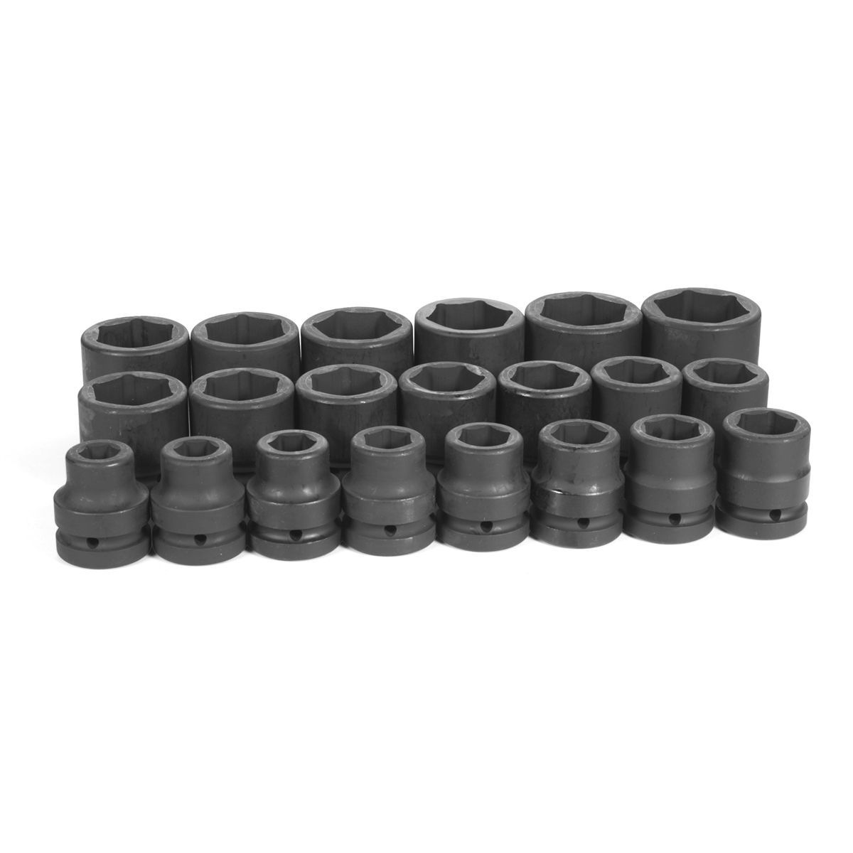 1 In Dr Std Fractional 6 Pt Impact Socket Set - 21-Pc