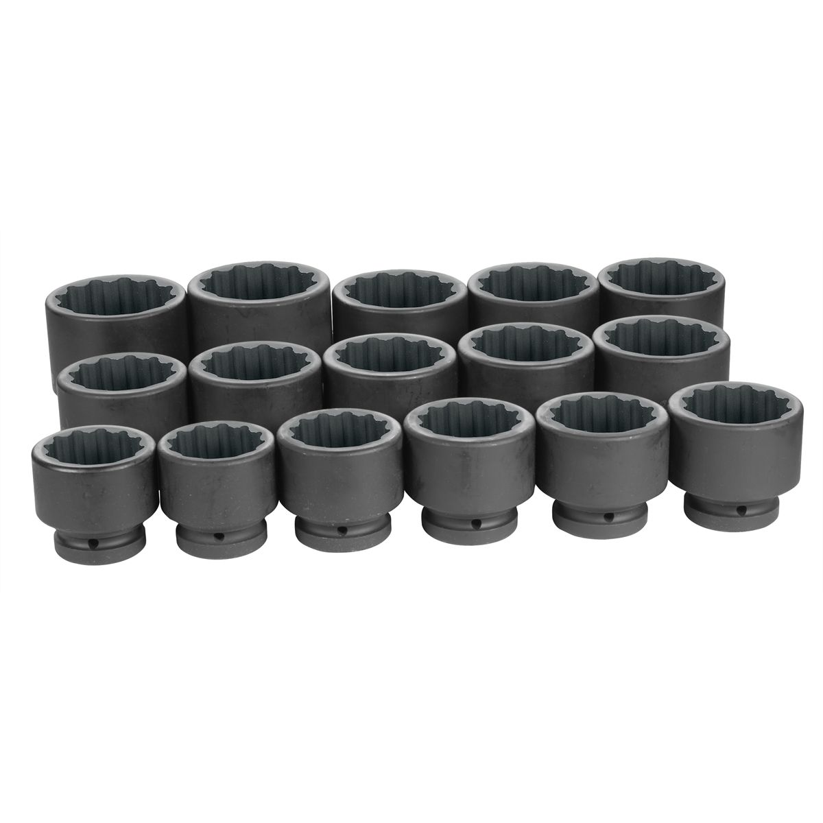 1" Drive 12-Point - Standard Length Impact Socket Set