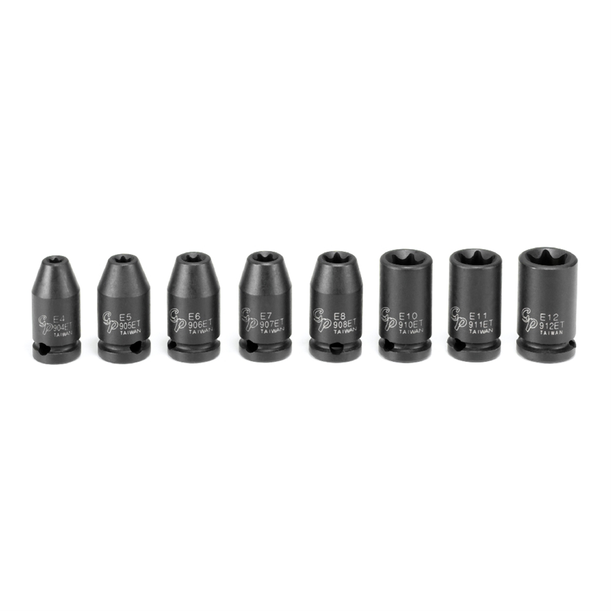 1/4 Inch Drive External Torx Impact Socket Set - 8-Pc