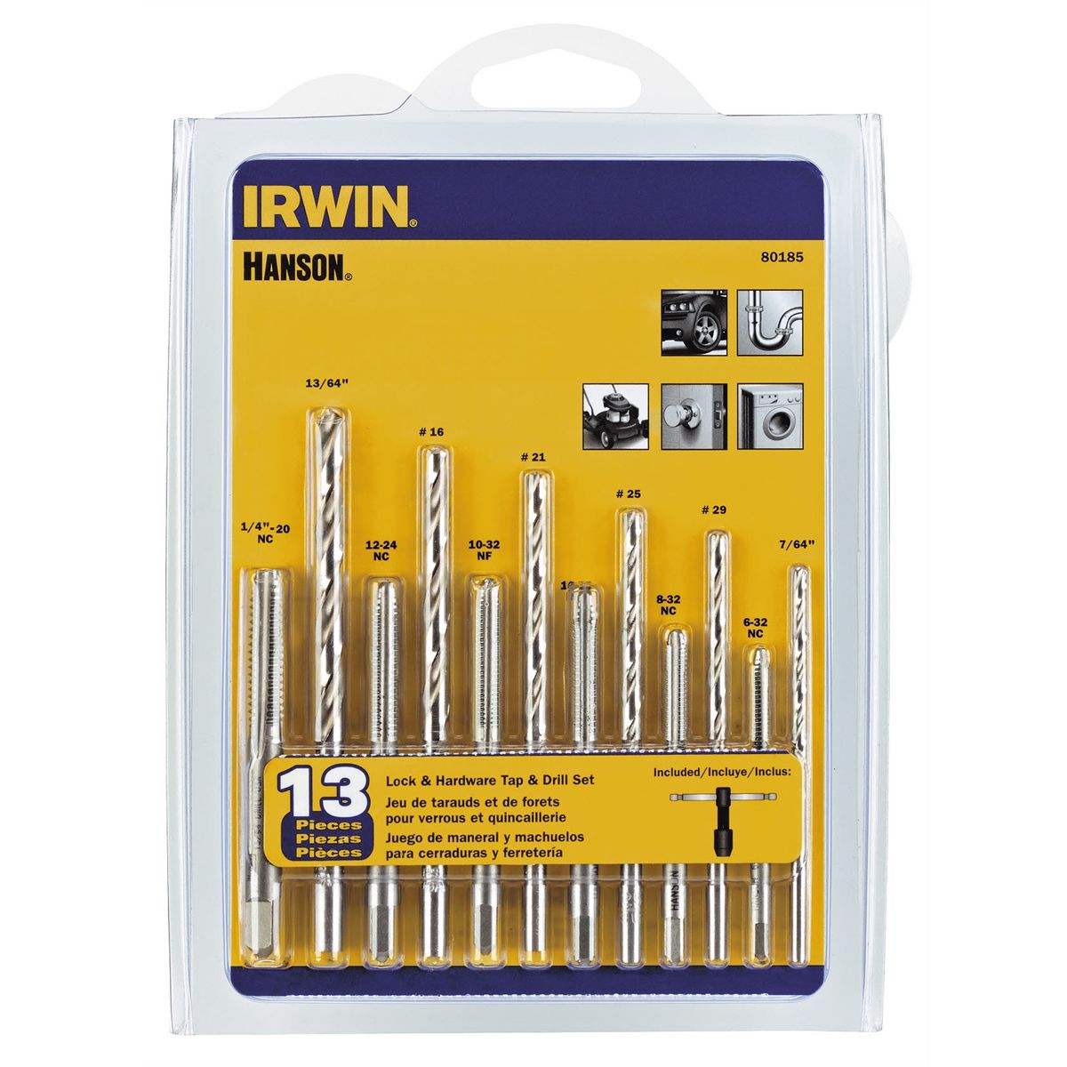 13pc Tap (HCS) & Drill Bit Set (HSS)