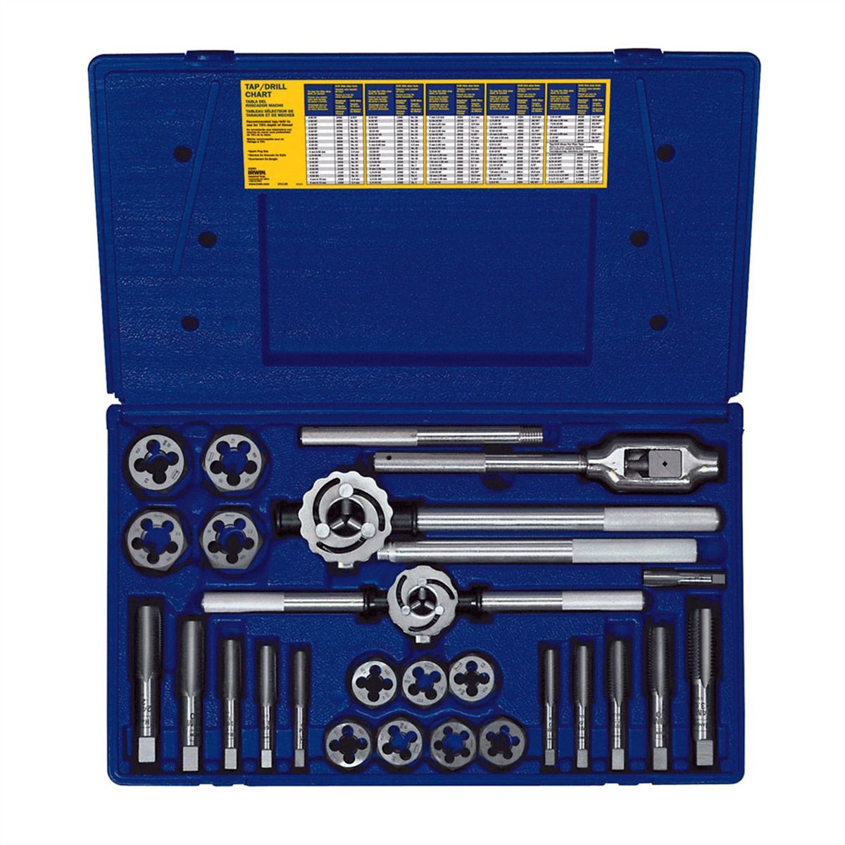 High Carbon Steel Metric Tap and Hex Die Master Set - 25-Pc