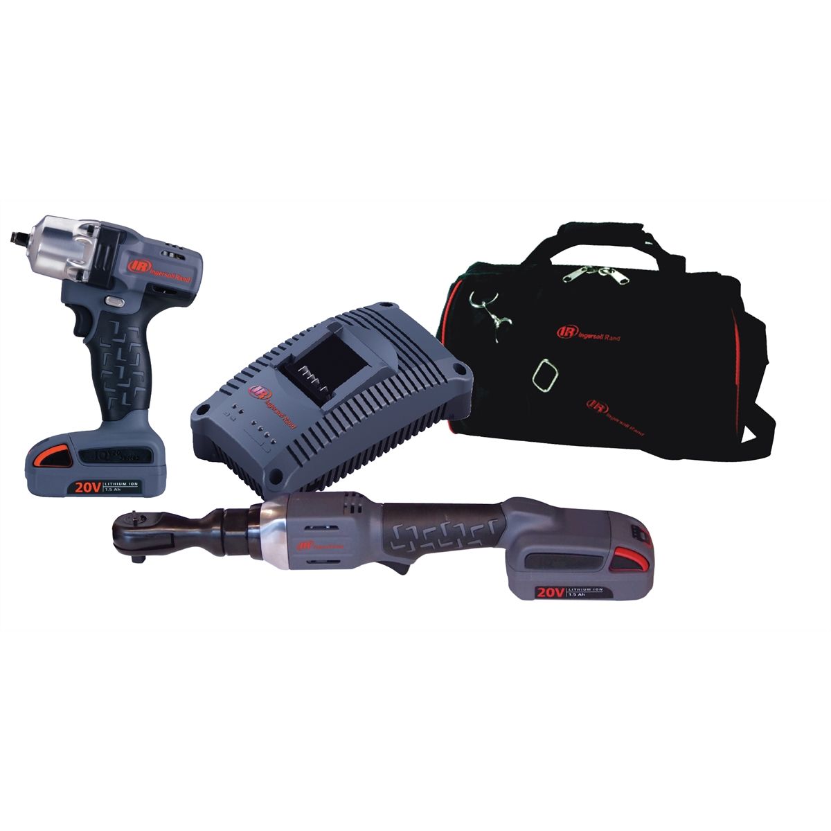 20V IQv20 Cordless Combo Ratchet and Impact Wrench Kit