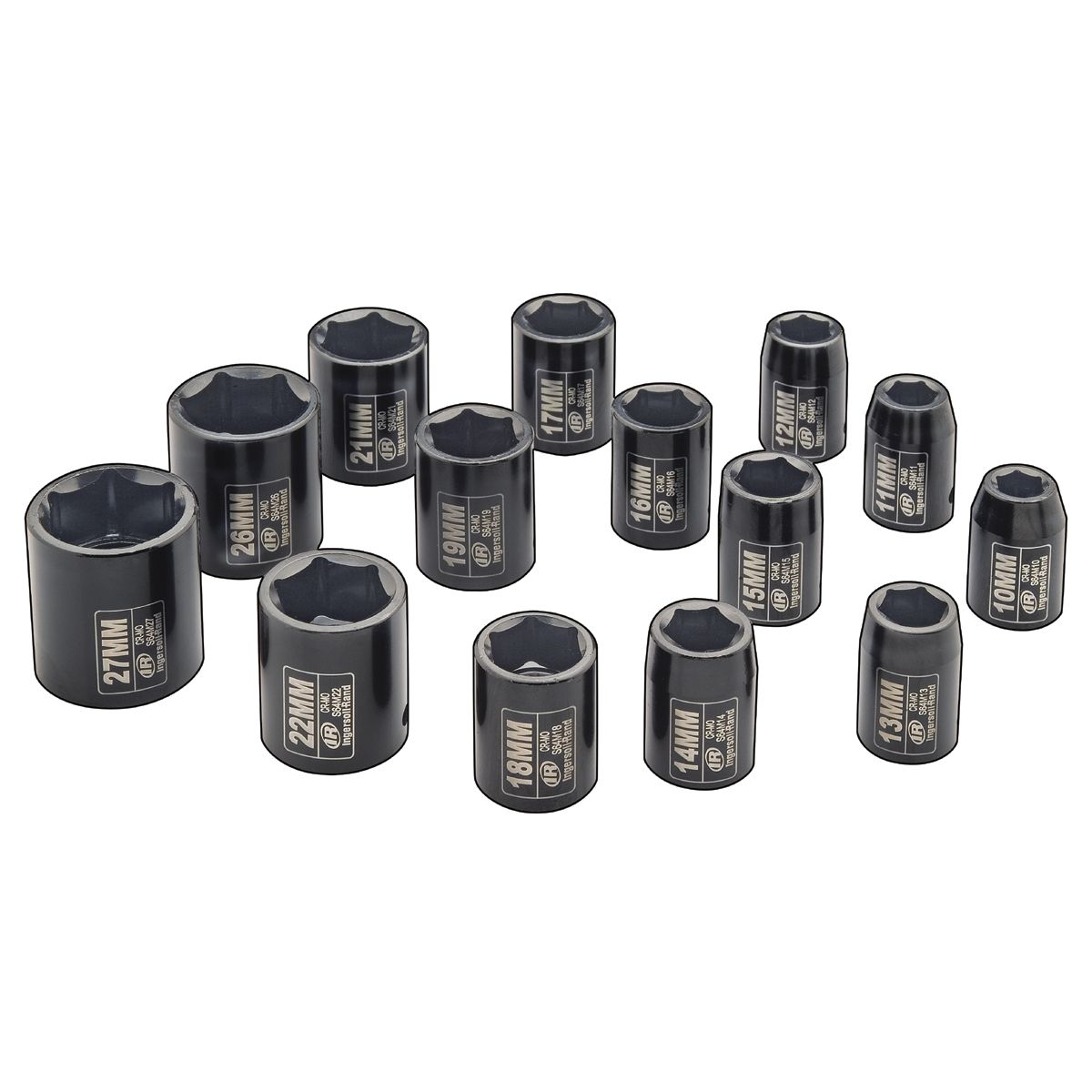 1/2 Inch Drive Metric Impact Socket Set - 14-Pc