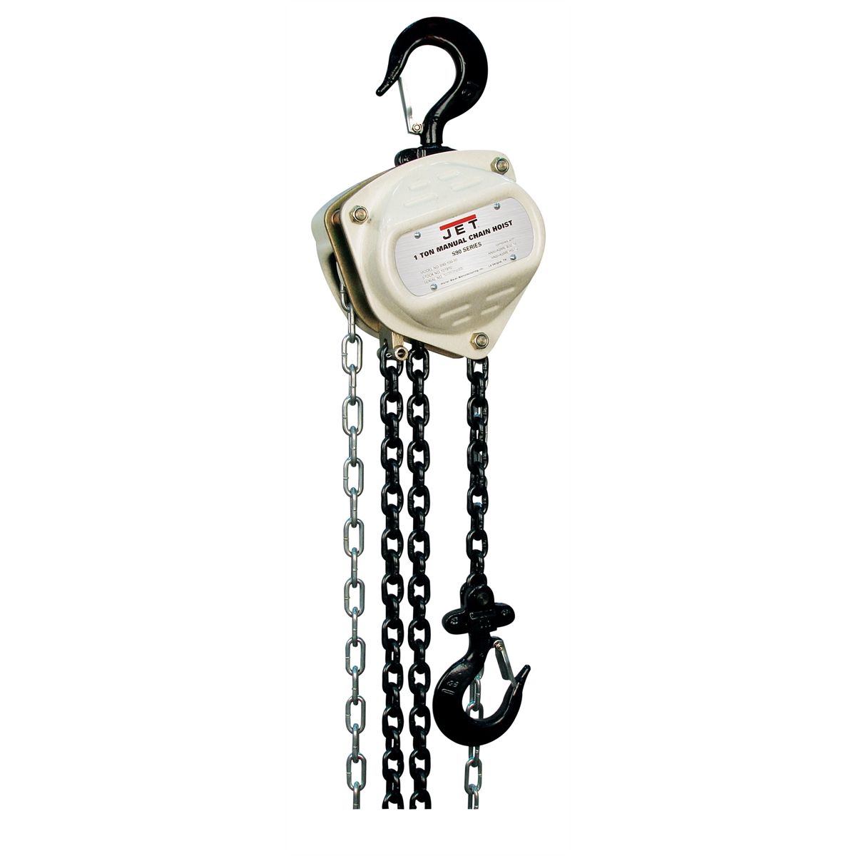 S90 Series S90-100-10 Hand Chain Hoist, 1 Ton 10 Ft Lift