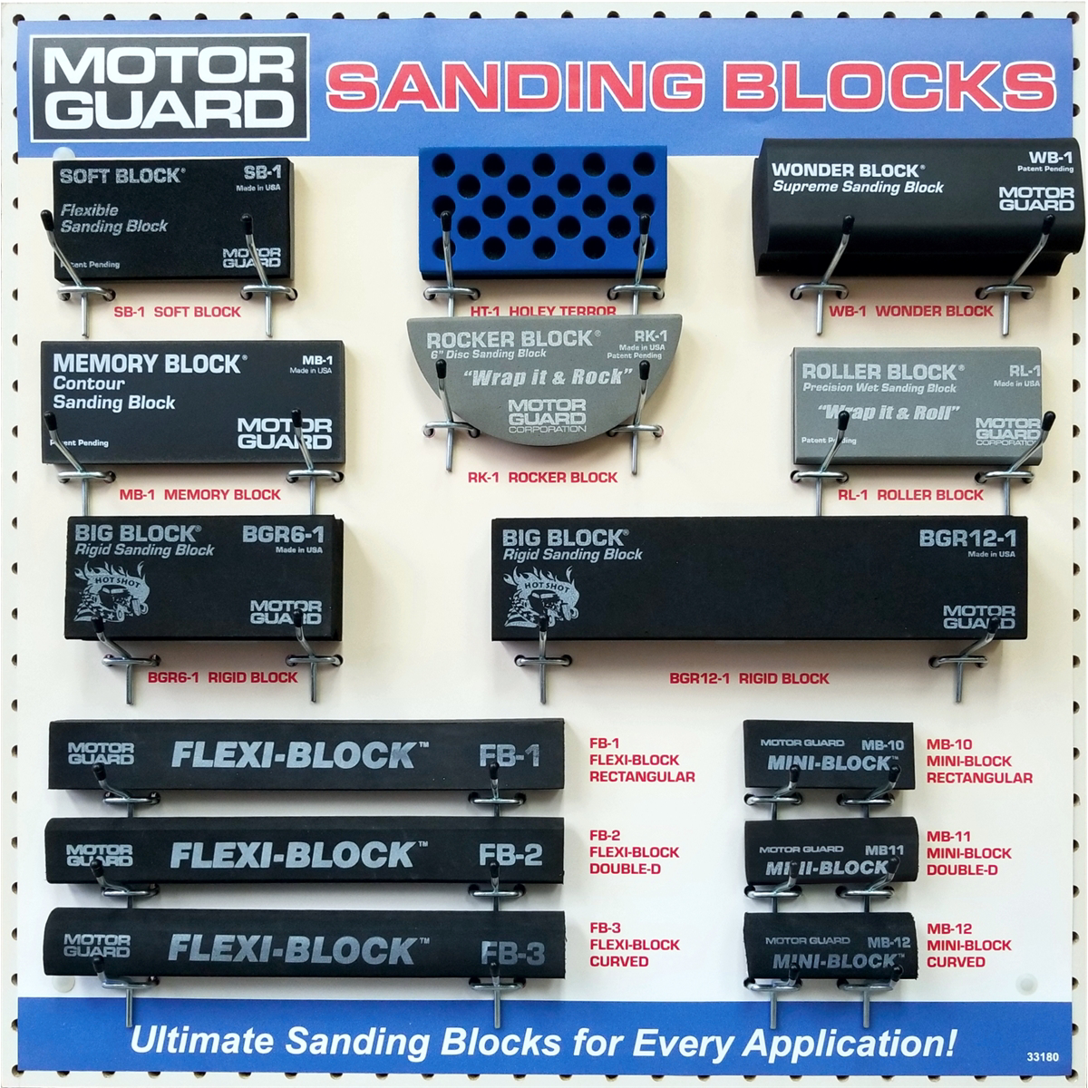 SANDING BLOCK DISPLAY