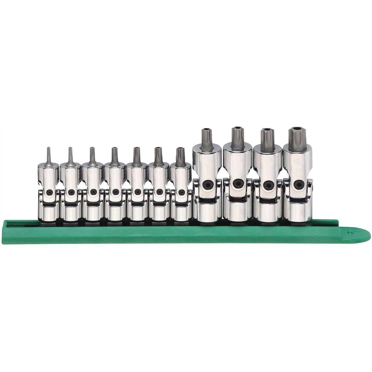 11-Pc 1/4" & 3/8 Drive Universal Stubby Socket Set