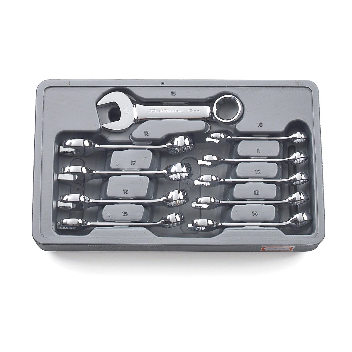 Metric Stubby Combination Wrench Set - 10-Pc