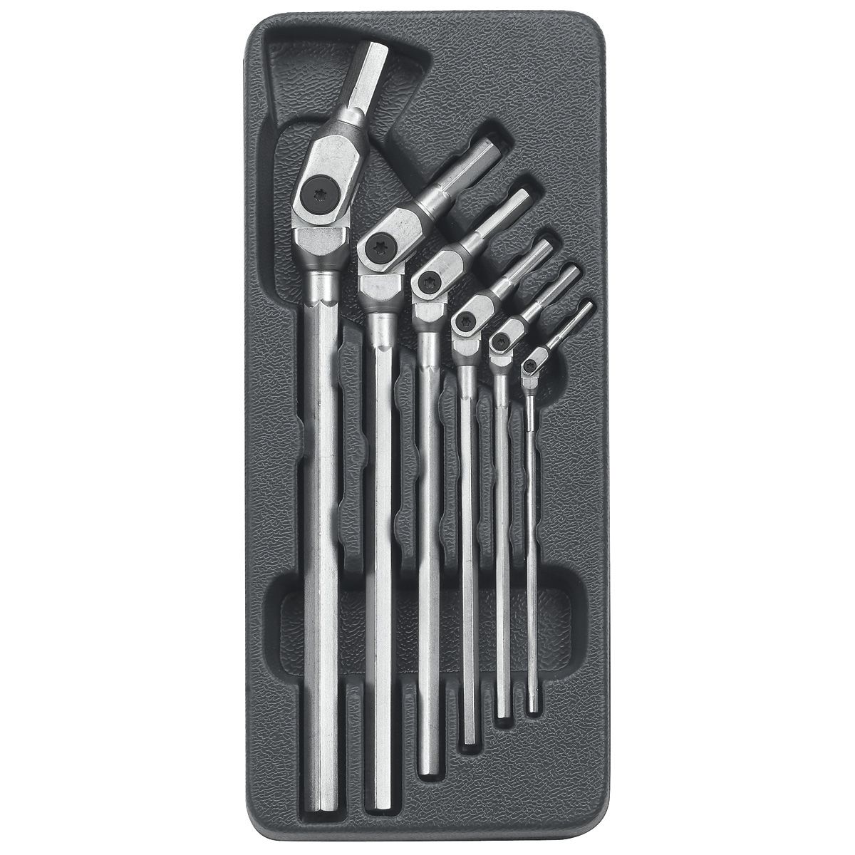 z-nla 6 Pc. METRIC Flex Hex Key Set -Chrome