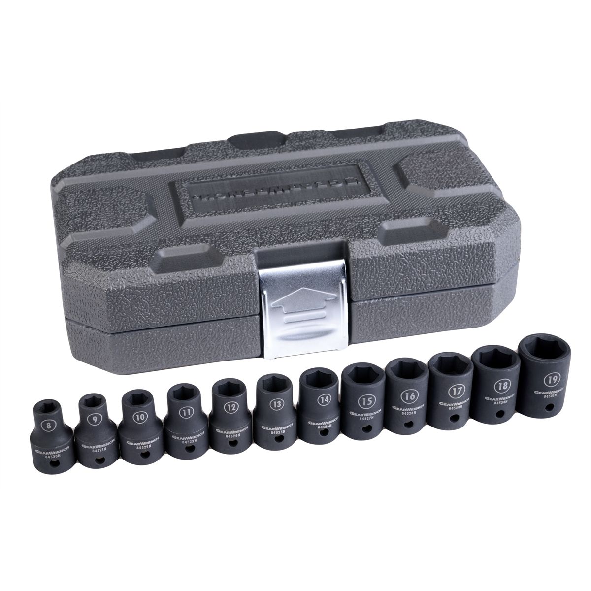 12 Pc. Impact METRIC Standard Socket Set 1/2" DRIVE