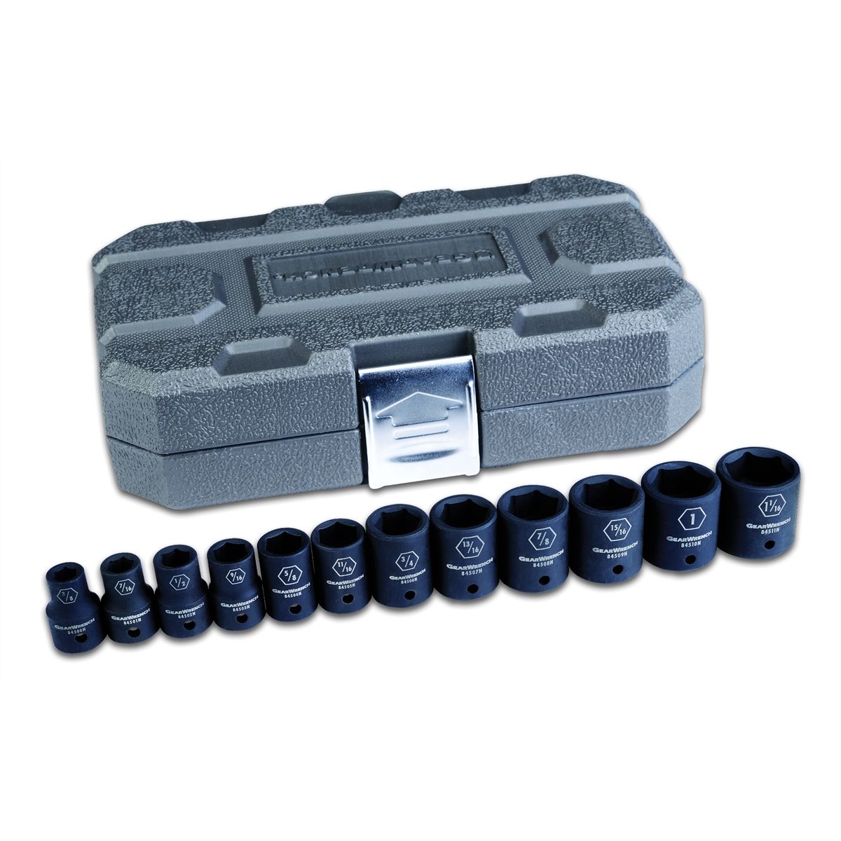 12 Pc. 1/2" Drive 6 Point SAE