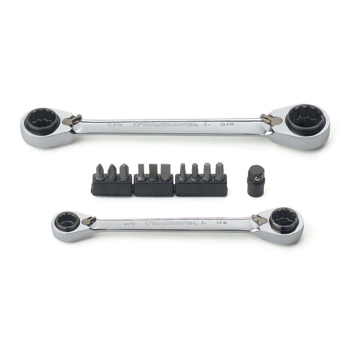 QuadBox Double Box Ratcheting Wrench Set - SAE 13-...