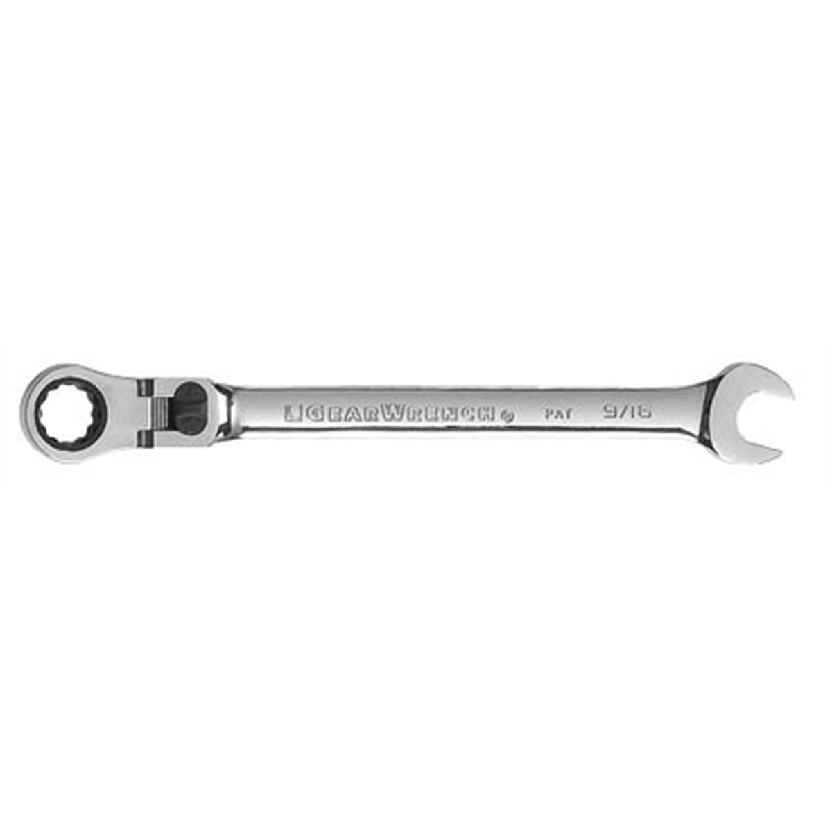 9/16" XL Locking Flex Combination Ratcheting Wrench