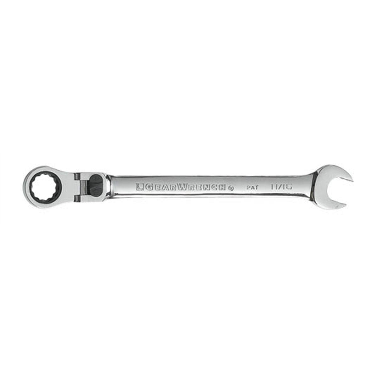 11/16" XL Locking Flex Combination Ratcheting Wrench