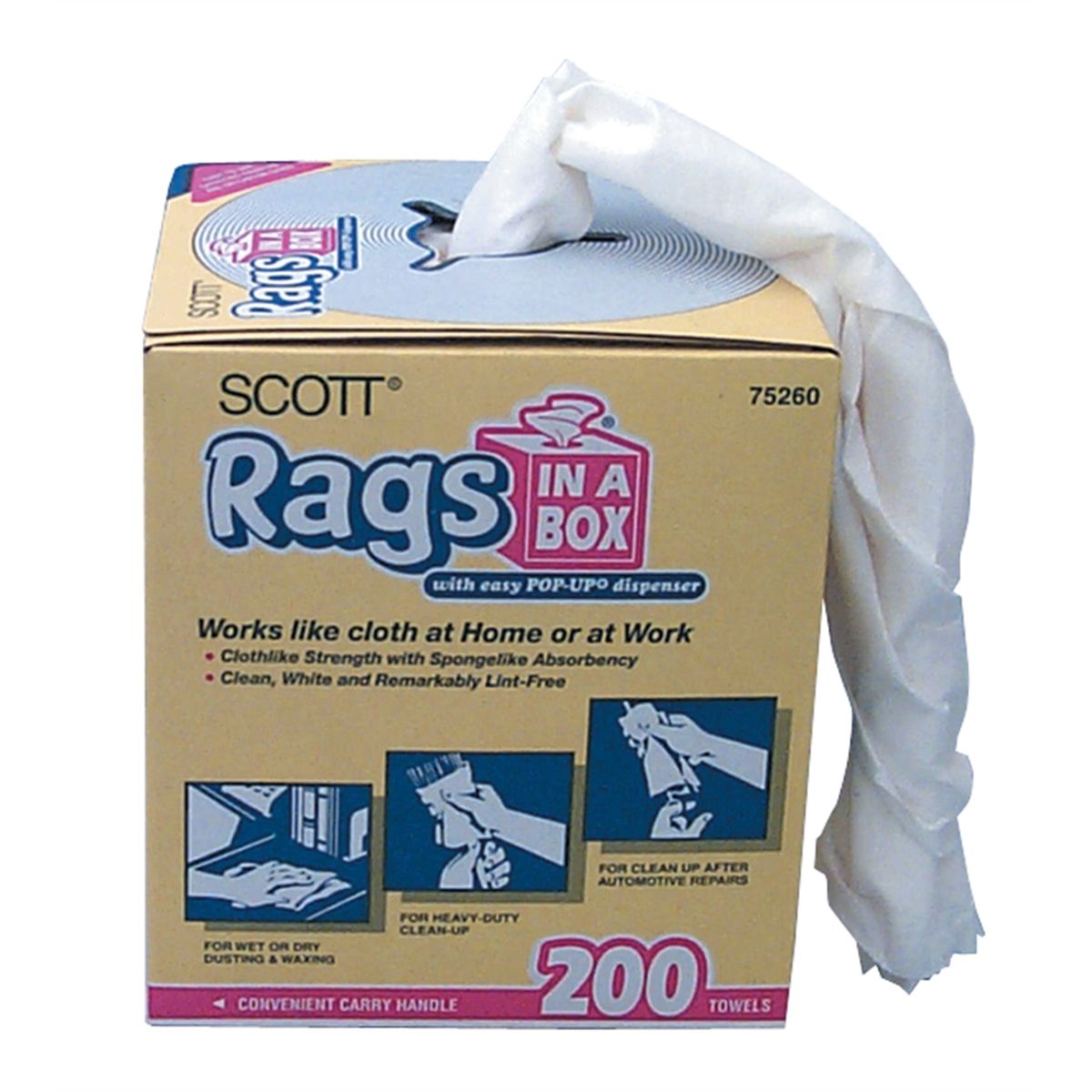 Scott Rags in a Box w/ Pop-Up(R) Dispensing