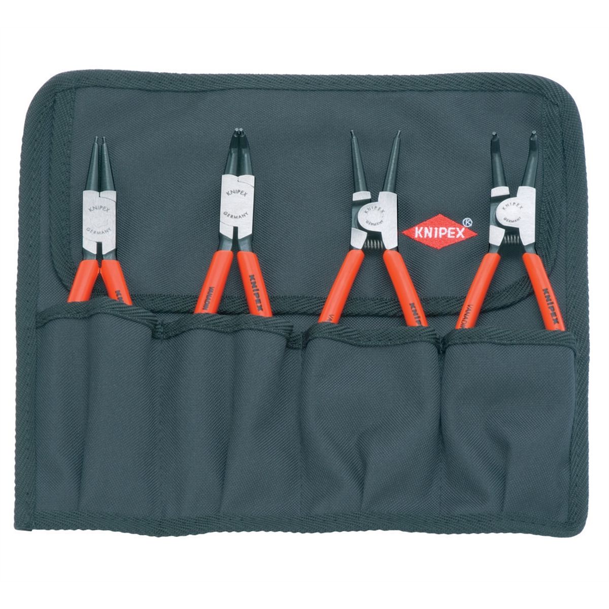 Knipex 001956 4 Piece Circlip Retaining Ring Pliers Set